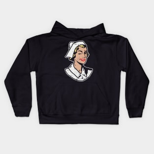 Retro Vintage Nurse Kids Hoodie